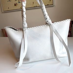 All Saints Kepi East West tote in white